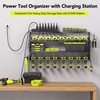 YFFSRJDJ Power Tool Organizer Wall Mount with Charging Station, 8