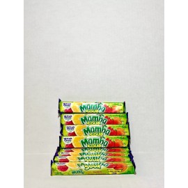 Mamba Sours Fruit Chew Candy Bulk Sour Candy 24 packs 2.80 oz Box - 8 pack