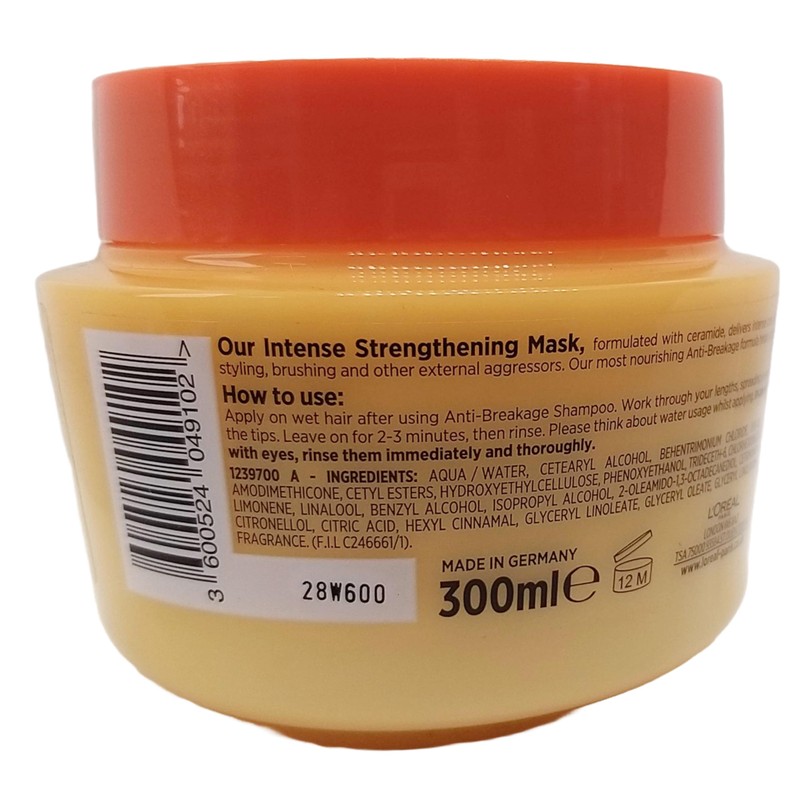L'OREAL Paris ELVIVE Anti-Breakage Intense Strengthening Hair Mask 300ml