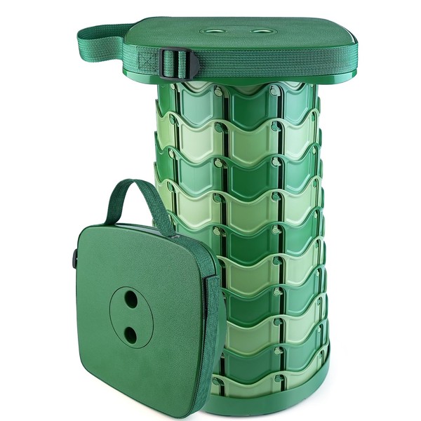 Outward Gear 2024 Upgraded Folding Stool Large Square Collapsible Portable