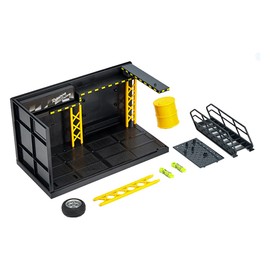Fuwraixis 1:32 Simulation DIY Assembly Car Workshop Scene, Parking Decorations, Gifts for Boys, Car Models Storage Toy