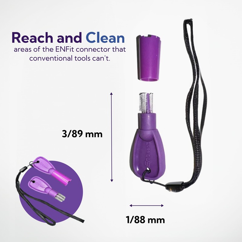 EnClean ENFit Cleaning Brush for Feeding Tubes and Extension Sets