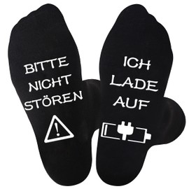Jeasona Funny Socks Men's 43-46 Cotton Black Calf Length Socks, Black-8929