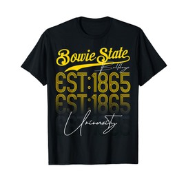 Team Chbcu Bowie Retro State Vintage Study University Era T-Shirt