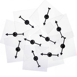 Gejoy Transparent Spinners Bulk for Classroom Clear Spinners Dry Erase Math Game with Rotating Arrow(10 Pack,Clear)
