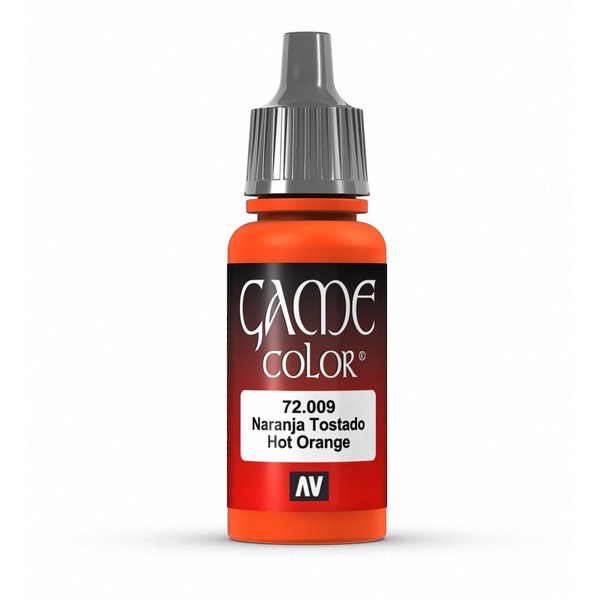 Vallejo Game Color 17ml Arylic Paint - Hot Orange