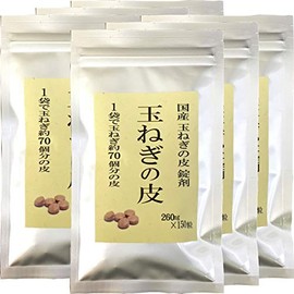 【国産 100%】玉ねぎの皮 サプリメント 260mg×150粒×6袋セット 錠剤タイプ ノンカフェイン 巣鴨のお茶屋さん 山年園
