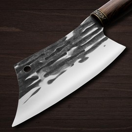 Plys Meat cleaver knife for butcher: Chinese hand forged kitchen Knives High carbon Stainless steel Meat and vegetable knife