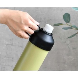 BE-SIDE Plastic Bottle Cooler, Living Bottle Cooler for 16.9 fl oz (500 ml) / 23.6 fl oz (600 ml) Bottles, White, 410487