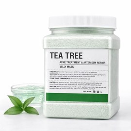 Mascarilla Jelly de Tea Tree para Rostro, Cuidado de Piel Grasa y con Imperfecciones, Efecto Refrescante y Calmante, Hidratación Facial