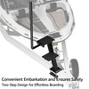 BUYYAH Trailer Step with Handle, Dual-Step Universal Boat Hauler Step,