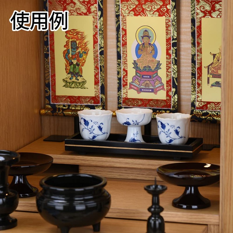 [Buddhist Altar Beveraga] Tea Cup Karen Tsuta 1.4 Piece Buddhist