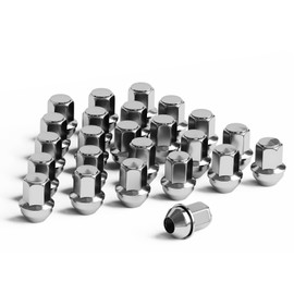 TIROL 24pcs M14X1.5 Lug Nuts, Compatible with 2015-2023 Ford F150/Expedition, Lincoln Navigator, One-Piece Design Factory Acorn Wheel Lugnuts - 1.8" Height 13/16" Hex