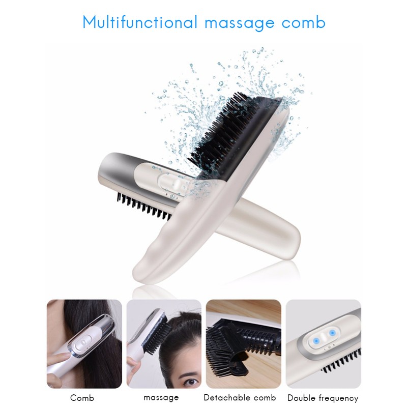 Electric Infrared Hair Brush Comb Laser Treatment Grow Comb Stop