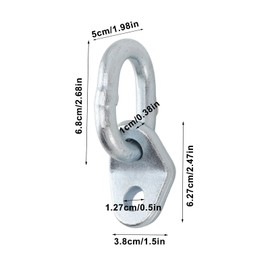 Culnflun Engine Lift Buckles, Pack of 2 5500lb Load Maximum Bolt Diameter 1/2’, Stainless Steel Lift Bolt, Engine Lift Bracket Set for Load Leveller and Lifting Slings