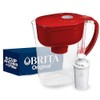 Brita Metro 6 Cup Red Water Filter Pitcher BPA Free