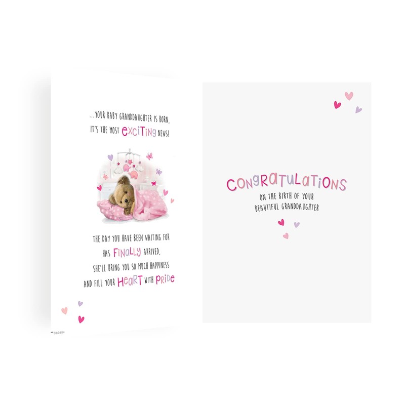 Regal Publishing Cute Baby Card Birth Of Granddaughter - 9
