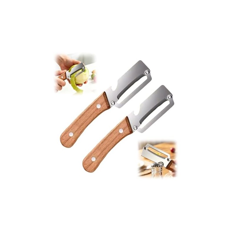 Cortador de verduras multifuncional 2 en 1 – madera y