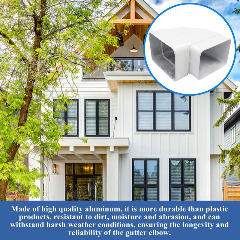 Gutter Elbow 3x4 90 Degree Downspout Elbow Gutter Connector Roofing