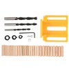 38Pcs/Set Woodworking Straight Drill Hole Locator Carpentry Drilling Guide Hand