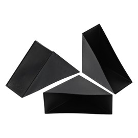 uxcell 8Pcs Plastic Corner Protectors 28x82mm Right Angle Shape Glass Corner Guards Cushion for Corner Protection of Glass, Mirror, Tile, Black