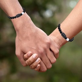 12 Twelve Constellations Hand Woven Leather Bracelet and Moon Pendant Necklace Zodiac Sign Jewelry Set