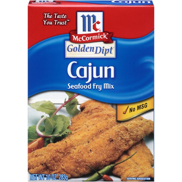 McCormick Golden Dipt Fish Fry Mix, Cajun, 10 oz
