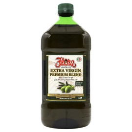 Flora Foods Extra Virgin Olive Oil & Sunflower Oil Blend | Good for healthier frying | 2 Liter Bottle | 68 oz | Imported from Italy
