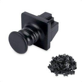 Cable Matters 50-Pack Ethernet Dust Cover, RJ45 Dust Cover (Dust Covers for RJ45 Port, CAT 6 Dust Cover, Patch Panel Dust Cover) in Black