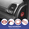 SQQP Carbon Fiber 16PCS Full Set Interior Trim Kit Compatible