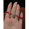 trend Our Lady Of Guadalupe Heart Red String Bead Adjustable