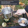 1000ml Camping Pot Stainless Steel Portable Outdoor Tea Coffee Pot