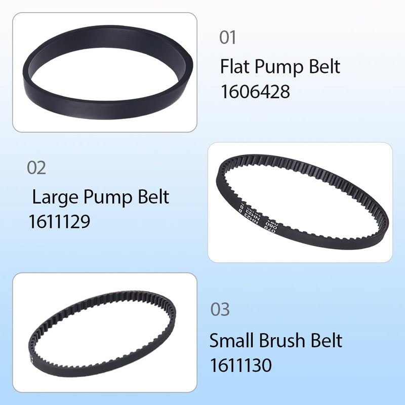 1611129, 1611130, 1606428 Vacuum Belts for Bissell 1986 1964 2007