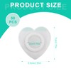 LQIOACU 50 Pieces Blank Heart Shaped Stickers Castor Oil Plasters