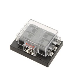 Ronben 6 Way Circuit 32V DC Blade Fuse Box Block Holder for Auto Car Boat