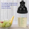 HERCHR Salad Dressing Shaker 200ml with Pour Spout Mixer Measure