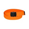 CTM Adjustable 1.25 Inch Wide Neon Fabric Web Belt, Orange