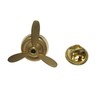 Kiola Designs Gold Toned Airplane Propeller Lapel Pin