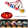 HIPOPY 10 Pcs 3/4” LED Round Clearance Bullet Marker Lights,