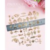 JIALEEY Wholesale Bulk 50PCS Mixed Gold Charms Pendants DIY for