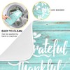 Dish Drying Mat for Kitchen Sunflower Grateful Thankful Bless Counter