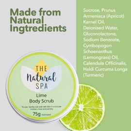 Natural Body Scrub - Vegan - Plastic Free - 8 different scent options (Lime)