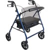 Probasics Heavy Duty Aluminum Bariatric Rollator with 8-inch Wheels, 400