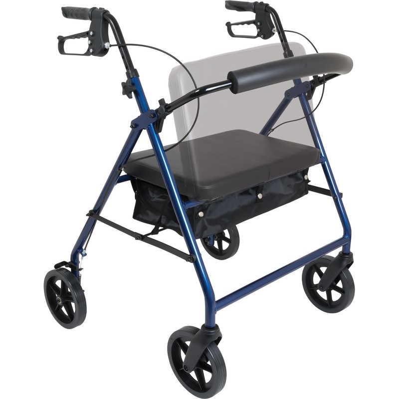 Probasics Heavy Duty Aluminum Bariatric Rollator with 8-inch Wheels, 400