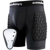 COOLOMG Boys Padded Compression Shorts with Groin Cup Youth Athletic