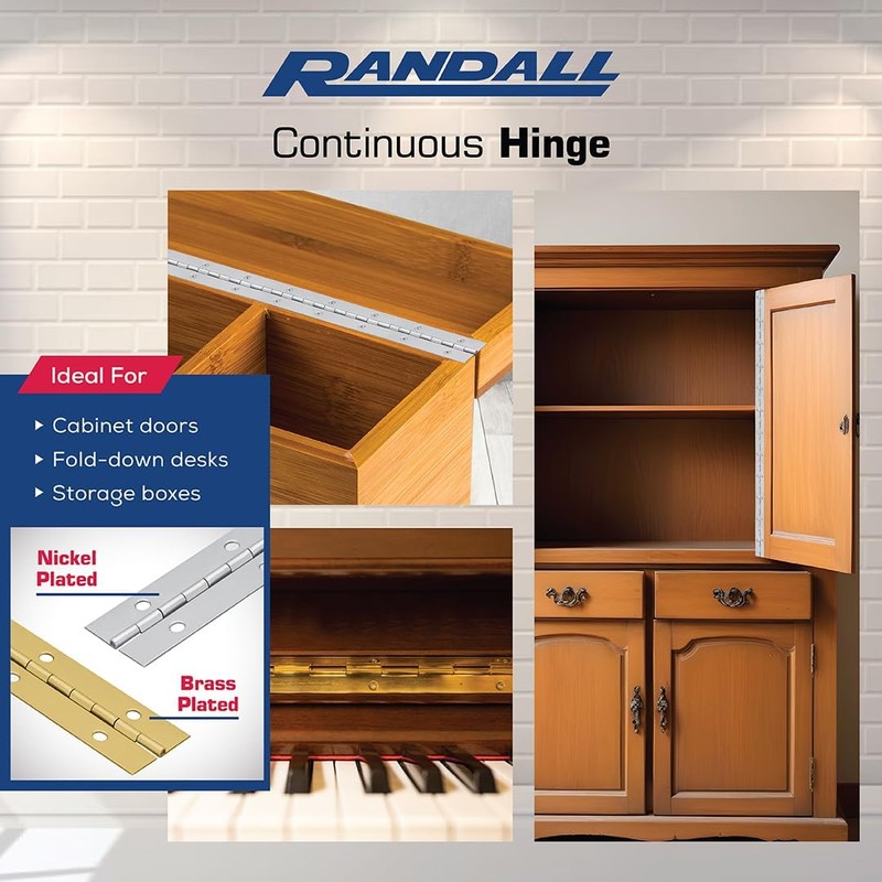 2', 3', 4', or 6' Lengths Nickel or Brass Plated