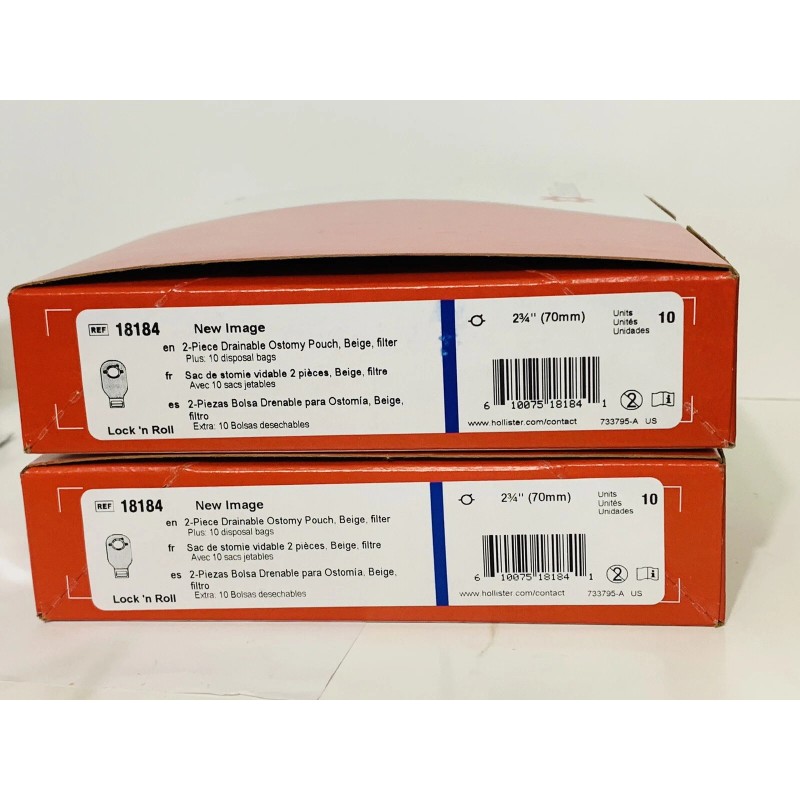 Hollister 18184 New Image 2- Pic Drainable Ostomy Pouch 2