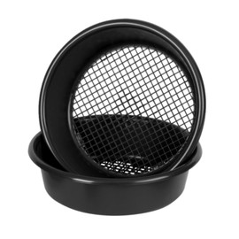 Wham Large Plastic Round Garden Sieve Riddle Riddler Soil Sifter Mesh Gardening Tool - Black