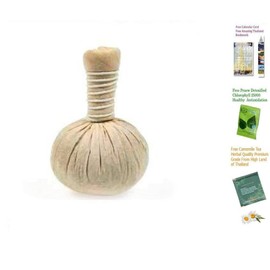 Thai SPA Herbal HOT Compress Massage Ball Therapy (Luk Pra Kob) Made in Thailand