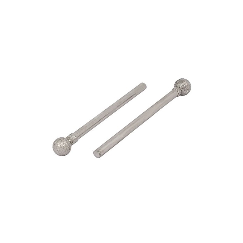 Sourcingmap 2.35mm Shank 5mm Dia Diamond Head Ball Shaped Grinding